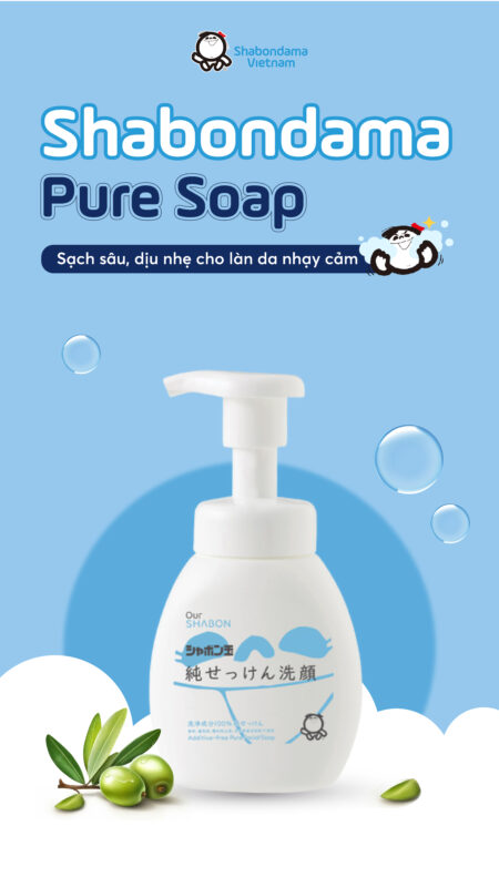 Sữa Rửa Mặt Tạo Bọt Shabondama Pure Soap