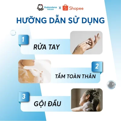 hướng dẫn sử dụng xà phòng shabondama